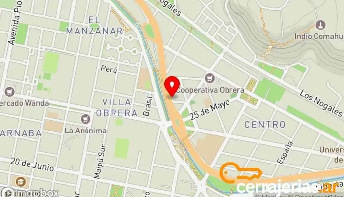 mapa de Pancani SA Ferretería en Villa Regina