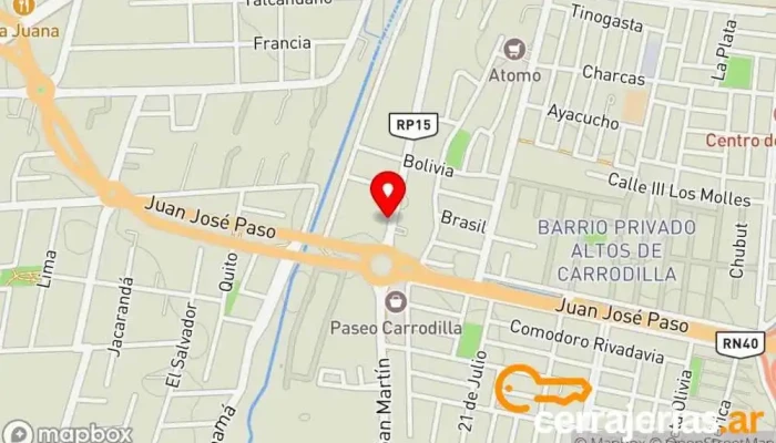 mapa de Petit Patisserie Pastelería en Luján de Cuyo