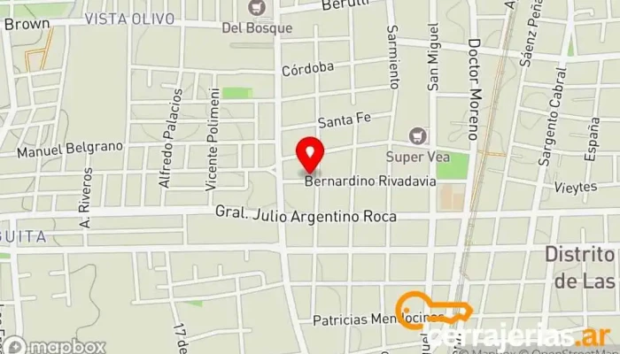 mapa de Pint.ar Pintor en Las Heras