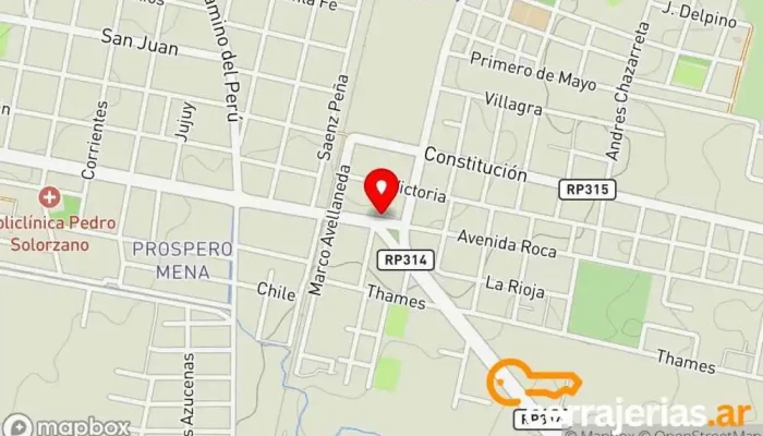 mapa de Pinturería Tafi - Pinturería en Tafí Viejo