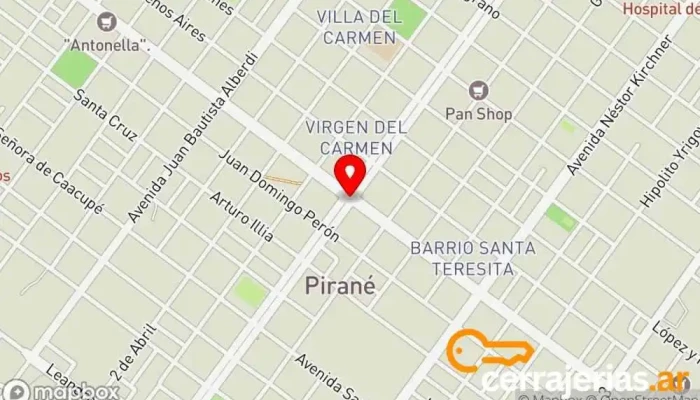 mapa de Pirané  en Pirané