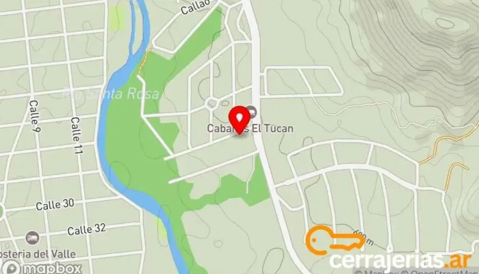 mapa de Polarizados Mojarra Comercio en Santa Rosa de Calamuchita