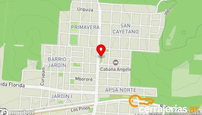 mapa de Polideportivo municipal 