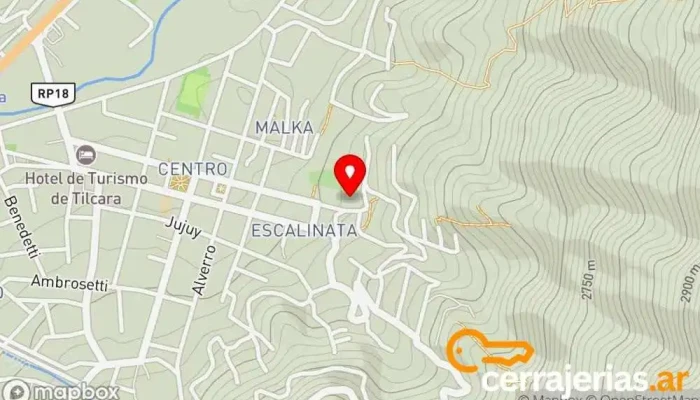 mapa de Posada Don Juan Posada en Tilcara