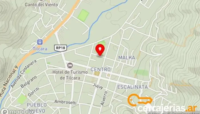 mapa de Posada Suyay Posada en Tilcara