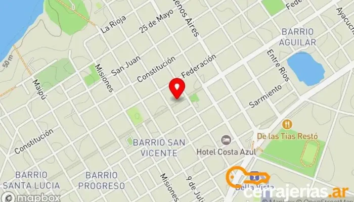mapa de PROMAT ACOPIO Proveedor de materiales de construcción en ARA