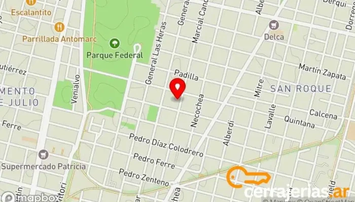 mapa de PRUSIA AUTOMATISMO  en Santa Fe de la Vera Cruz