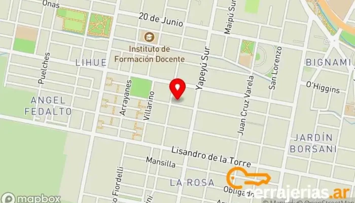 mapa de Puerta De Bendición Iglesia en Villa Regina