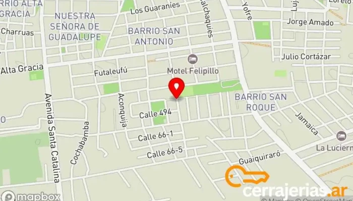 mapa de Puerta De Paz San Roque Oeste Auditorio en W3410FEN