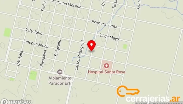 mapa de Puerta Del Cielo Iglesia en Sauce