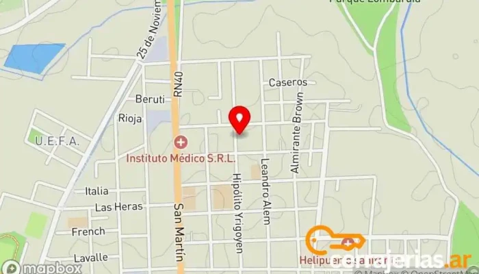 mapa de Puertas del cielo casa hogar Alojamiento en Tunuyán