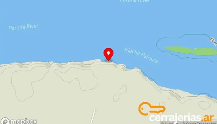 mapa de Puerto Yacarey Alojamiento en Itatí