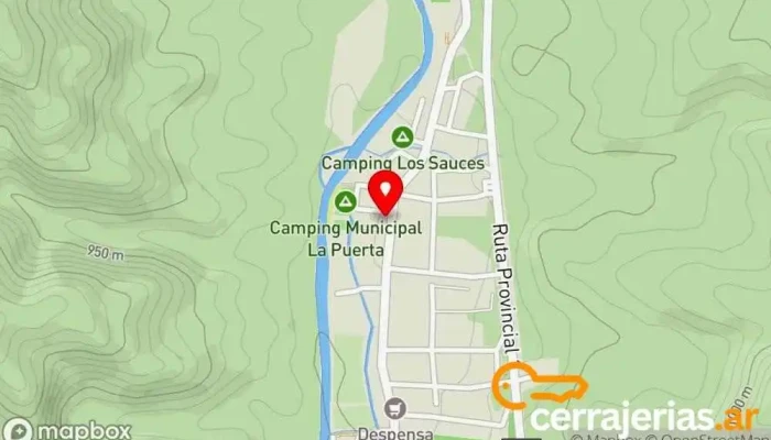 mapa de Radio Municipal La Puerta Empresa de medios de comunicación en La Puerta