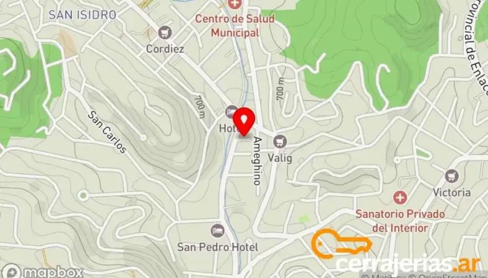 mapa de Ramón Brunello Seguridad Electrónica - Instalación de alarmas y cámaras de seguridad Tienda de alarmas antirrobo, Proveedor de sistemas de seguridad en Río Ceballos