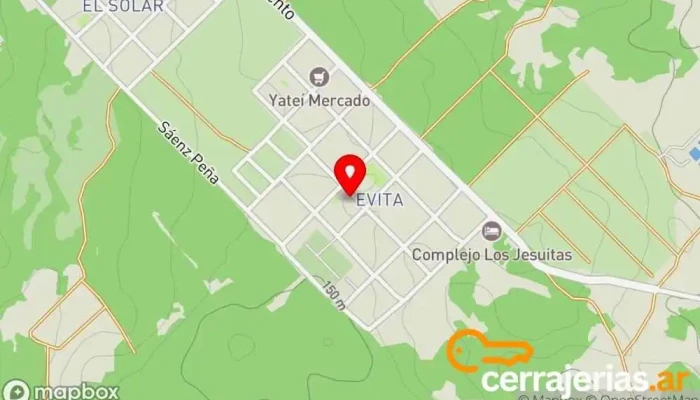 mapa de Remiseria Salinas Servicio de taxis en San Ignacio