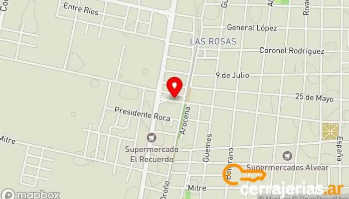 mapa de Remises San Martin: Servicio Puerta A Puerta Servicio de transporte en Coronda