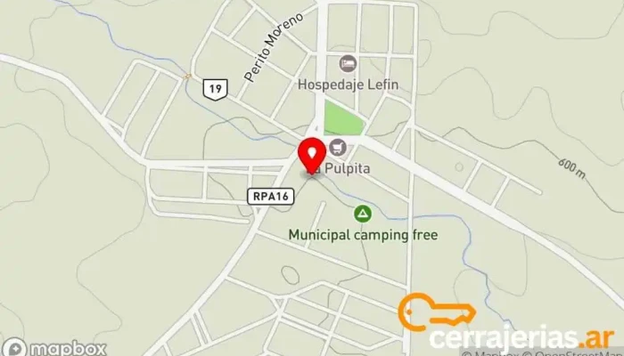 mapa de Río Pico  en Río Pico
