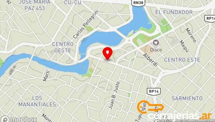 mapa de ROCK ME BEER Cervecería al aire libre, Bar restaurante en Villa Carlos Paz