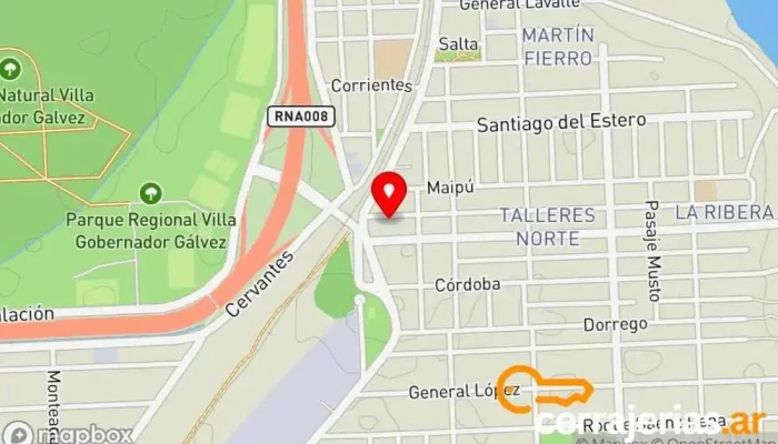 mapa de Rustico, Todo En Madera Tienda de muebles, Carpintería, Tienda de muebles de cocina, Tienda de muebles de exterior, Tienda de muebles de pino, Tienda de muebles rústicos en Villa Gdor. Galvez