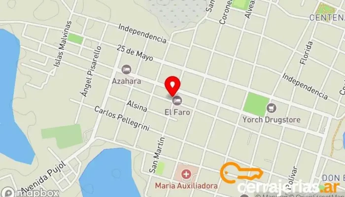 mapa de Saladas Vidrios y Aluminios Fábrica en Saladas