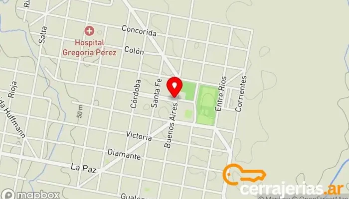 mapa de San Gustavo  en San Gustavo