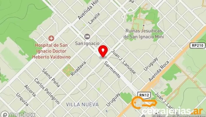 mapa de San Ignacio  en San Ignacio