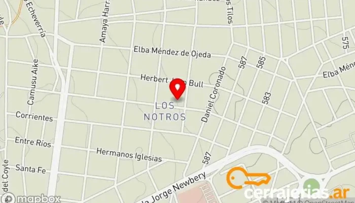 mapa de SERAFINA Resto puertas adentro Restaurante en El Calafate