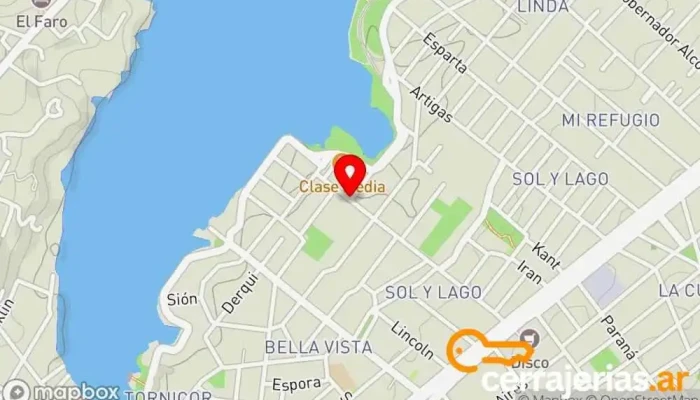 mapa de SERVICIOS C2M Chapistería en Villa Carlos Paz