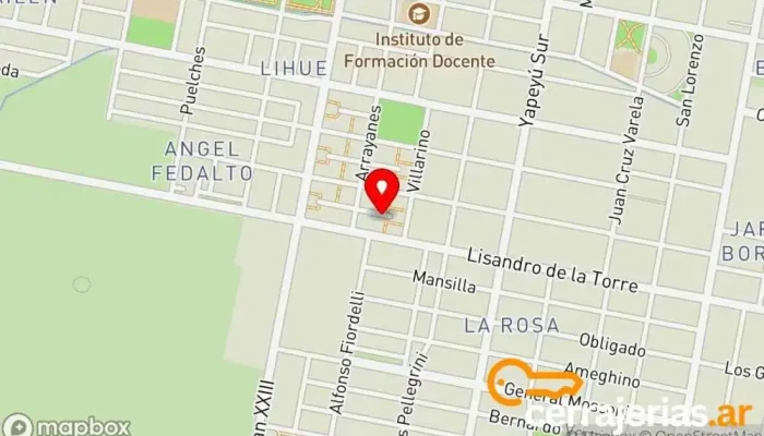 mapa de S.F Carpinteria Carpintero en Villa Regina