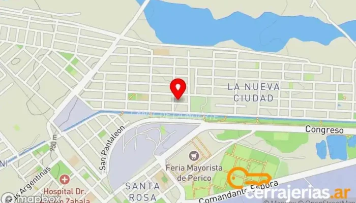 mapa de Taller metalúrgico chispa Soldador en Perico