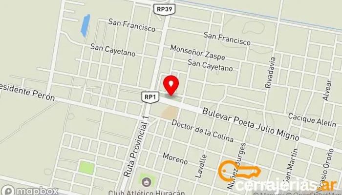 mapa de Terminal San Javier  en San Javier