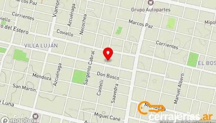 mapa de Tucuman Aberturas Fábrica en San Miguel de Tucumán