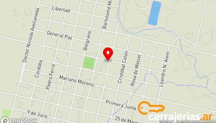 mapa de Urutau Aberturas Fábrica en Sauce