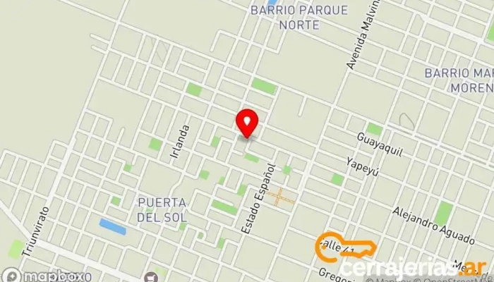 mapa de Vanidosas Salón de manicura y pedicura en Sáenz Peña