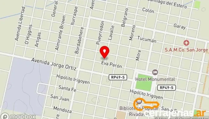 mapa de Vidriería Espejos Elder Fábrica, Fábrica de puertas, Agencia de colocación, Tienda de cristales y espejos, Proveedor de ventanas en San Jorge