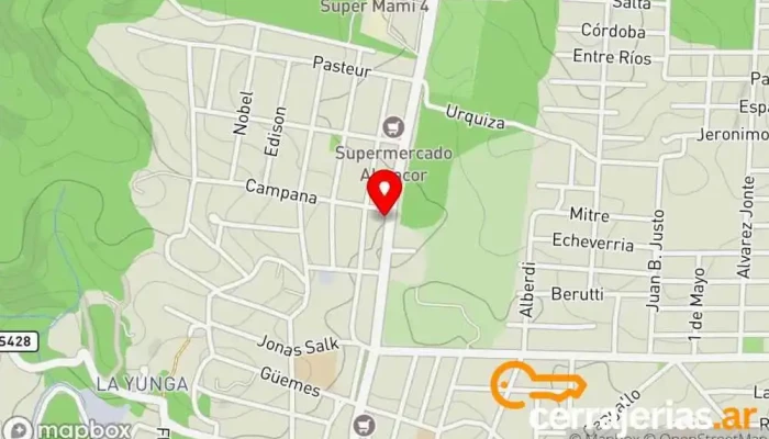 mapa de Vidrios Ayllon Fábrica de puertas en Salsipuedes
