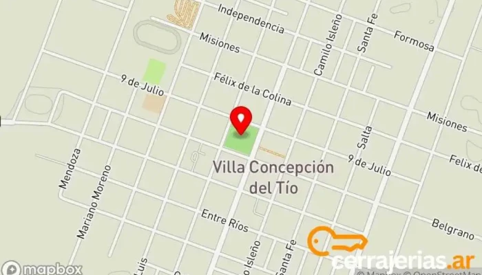 mapa de Villa Concepción del Tio  en Villa Concepción del Tio