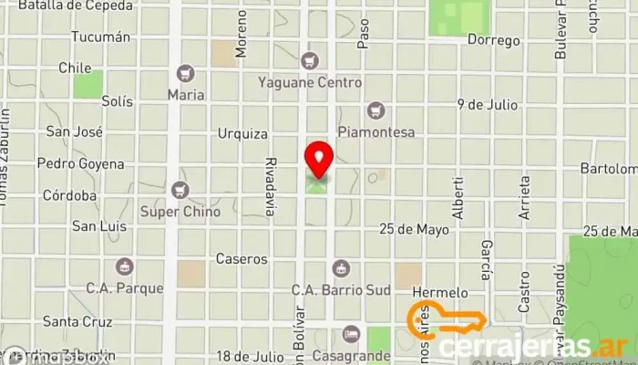 mapa de Villaguay  en Villaguay